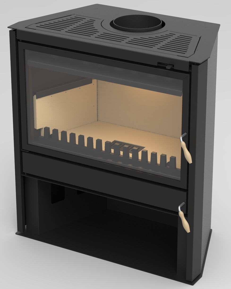 Calefactor a Leña, modelo FIREPLACE 850 de 27 Kw.