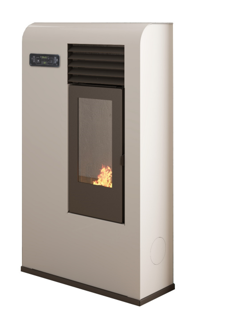 Calefactor a Pellet, modelo SLIM ZITA. Potencia: 7.5 kw. 