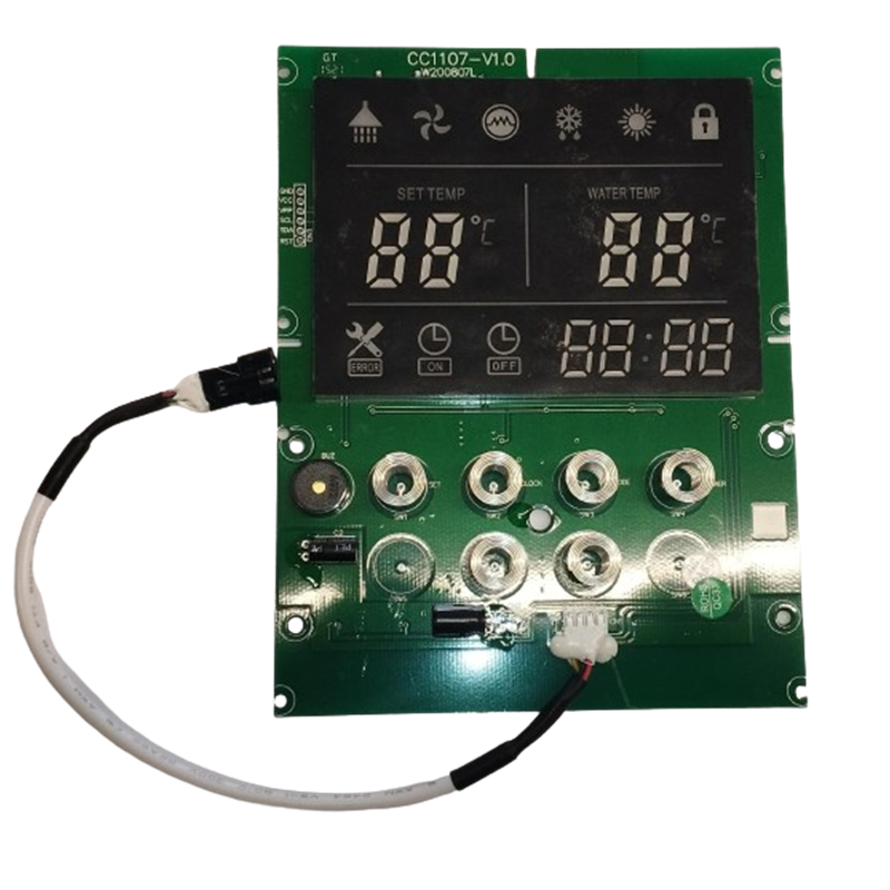 Placa display para bomba de calor con tanque C/BC