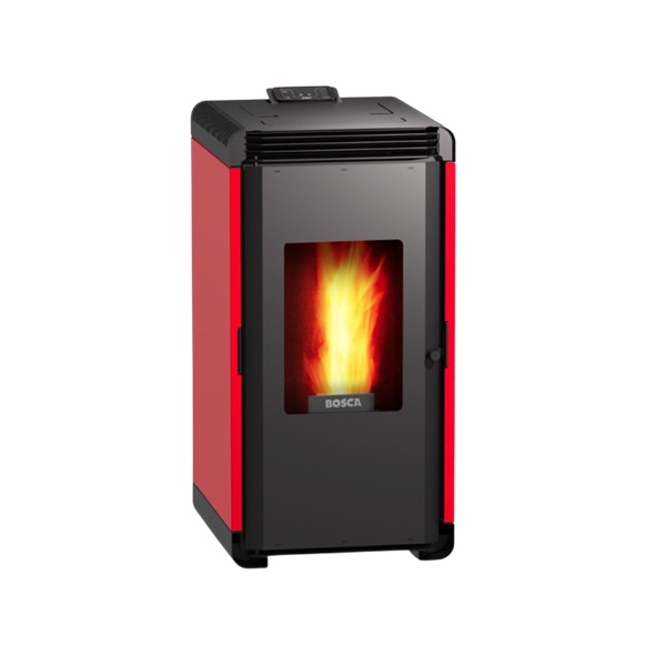Calefactor a pellet  Hera + 9 kW - Rojo