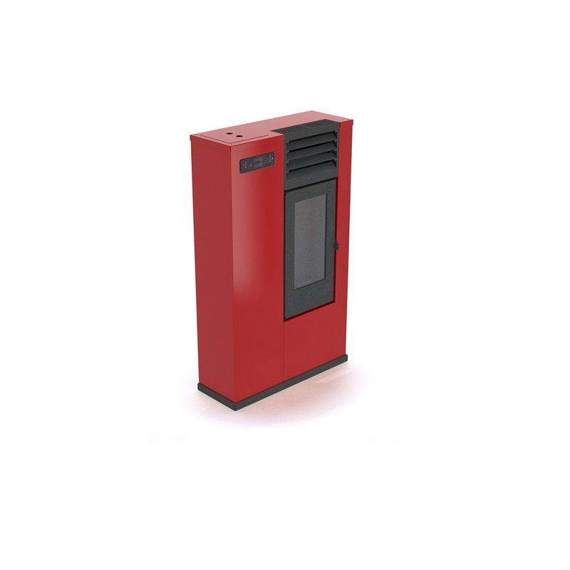 Calefactor a pellet Susy Slim 7.5 kW - rojo
