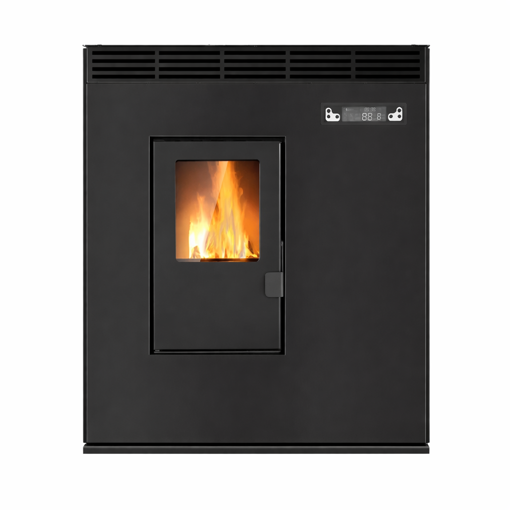 Calefactor a pellet slim CR-06, 8 kW - Negro