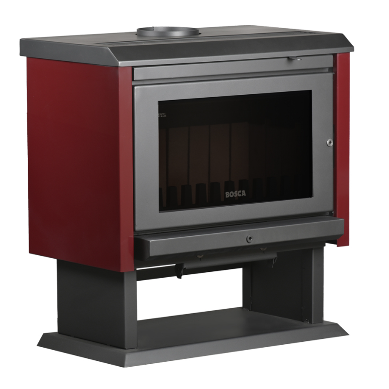 Calefactor a leña Gold 800 - Bordo 13 kW - Black Vision